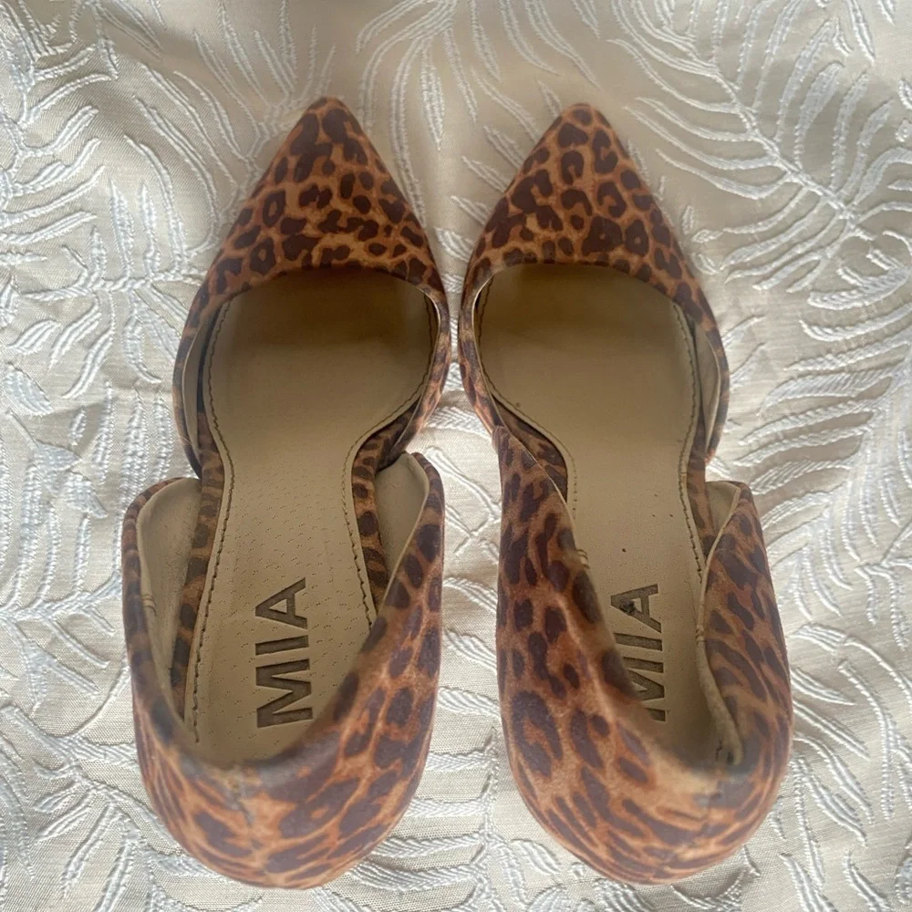 MIA Leopard Print Women's Heels Size 4.5